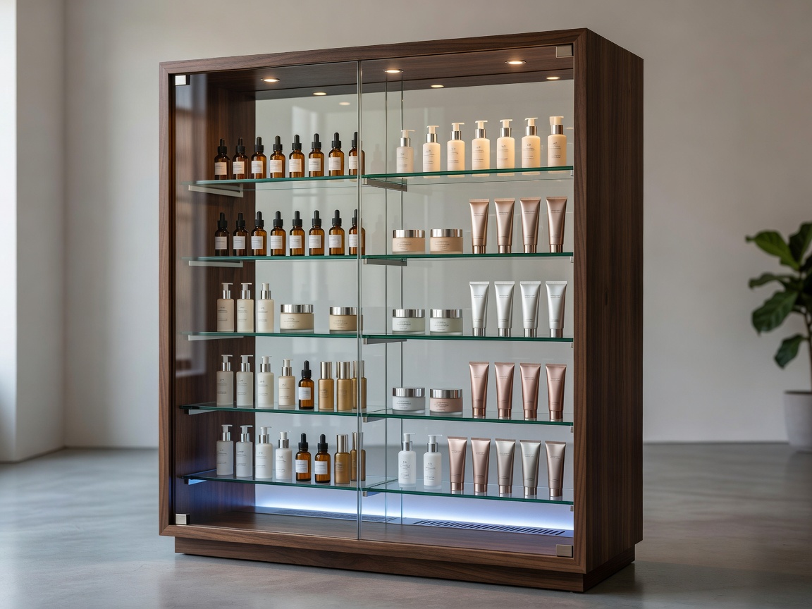 Skincare Collector Climate Glass Cabinet